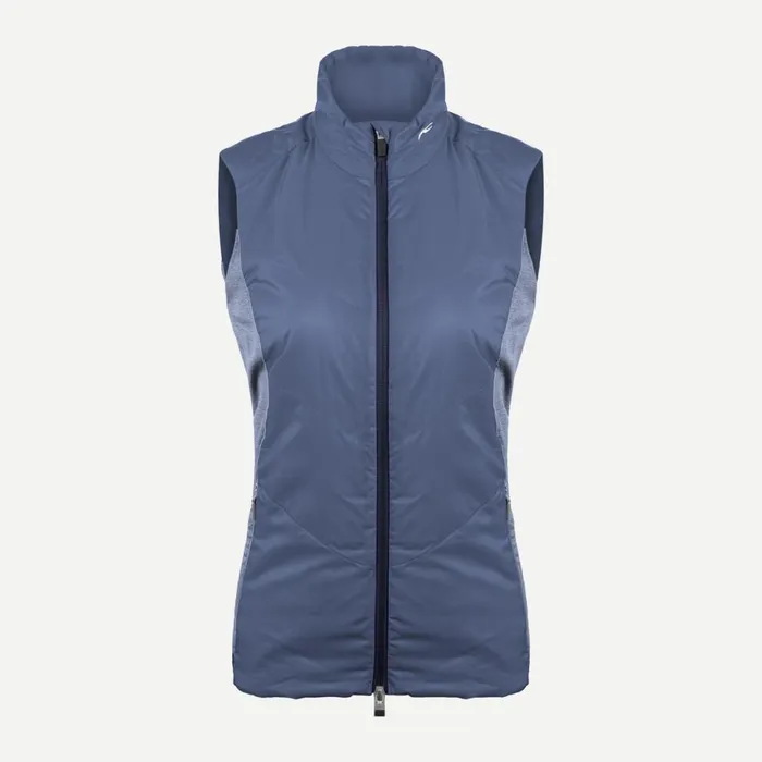 KJUS Midlayers and Sweaters Radiation Vest 8211 Insulated Golf Vest Steel Blue 8211 Women