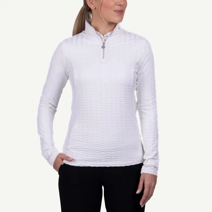 KJUS Midlayers and Sweaters Sense HalfZip Lite White 8211 Women