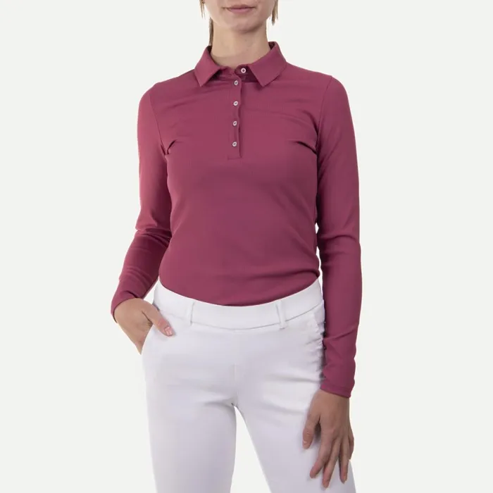 KJUS Polos Celin Polo LS Red Plum 8211 Women