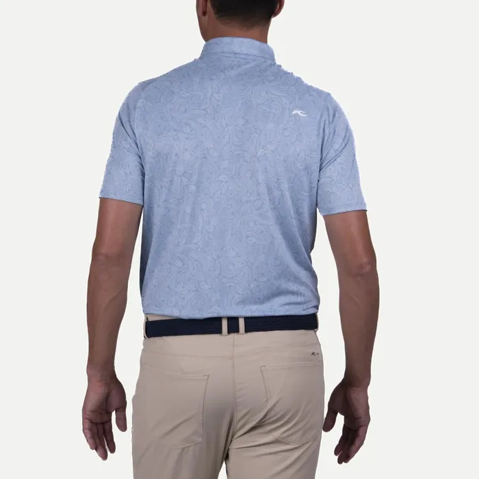 KJUS Polos Lance Printed Polo SS Neptuneblue Fog 8211 Men