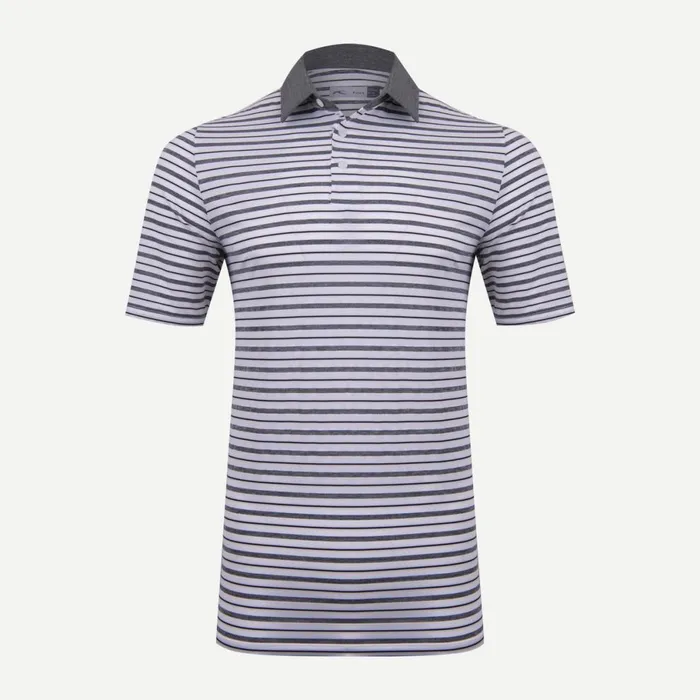 KJUS Polos Luis Multi Stripe Polo SS Whitemetal Grey 8211 Men