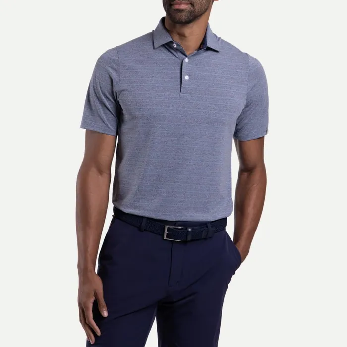 KJUS Polos Soren Meacutelange Stripe Polo SS Atlanta Blueneptune 8211 Men