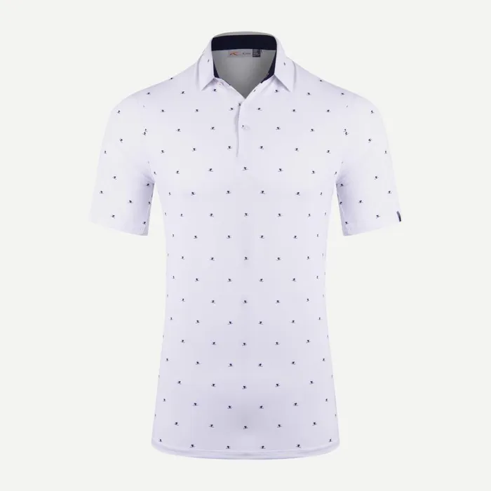 KJUS Polos Sotto Polo SS Whiteatlanta Blue 8211 Men