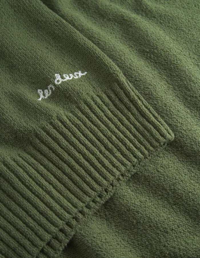 Knitwear Men Les Deux Brad Roundneck Knit 8211 Chive Green