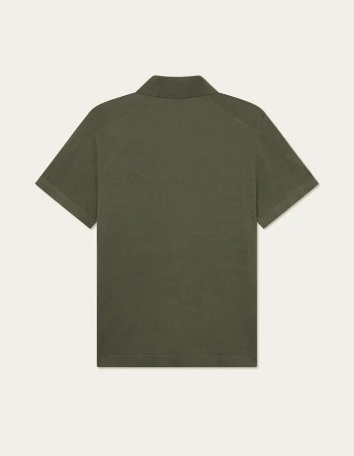 Knitwear Men Les Deux Emmanuel Polo Knit 8211 Forest Green