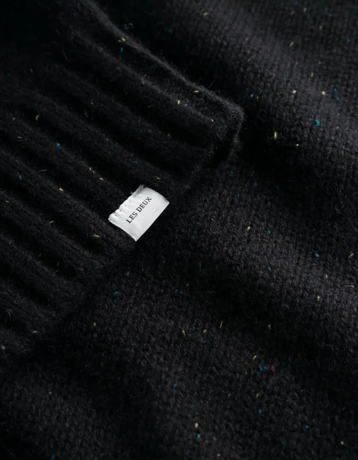 Knitwear Men Les Deux Gary Fleck Wool Roundneck 8211 BlackBlack