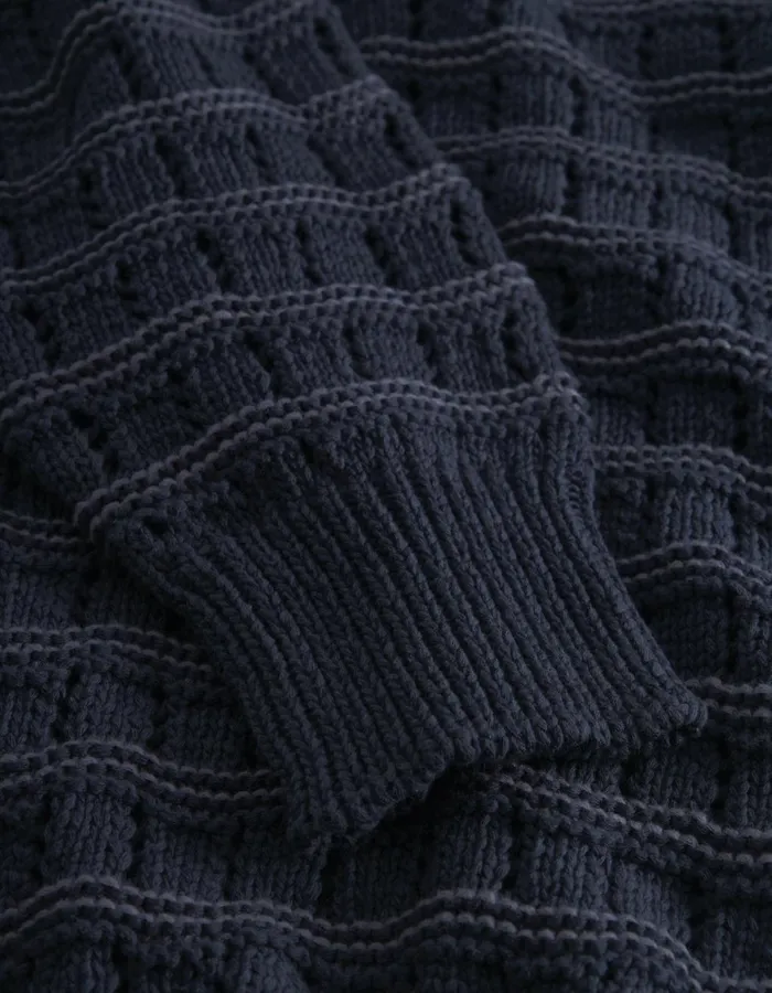 Knitwear Men Les Deux Gouen Roundneck Knit 8211 Dark Navy
