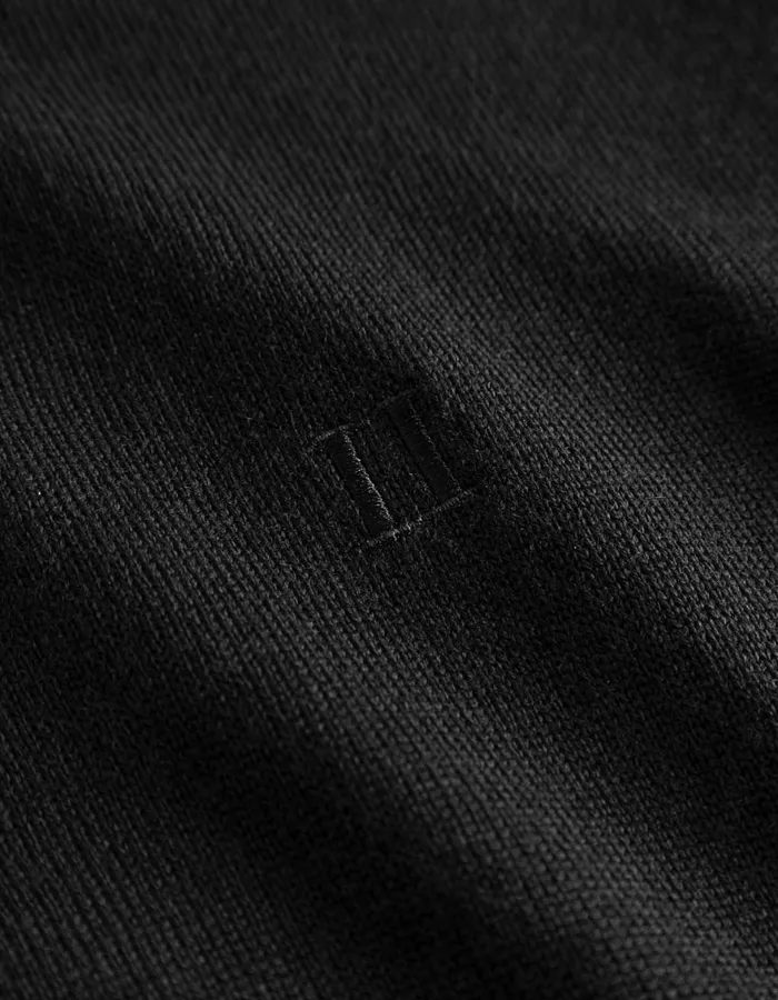 Knitwear Men Les Deux Greyson HalfZip Merino Knit 8211 BlackBlack