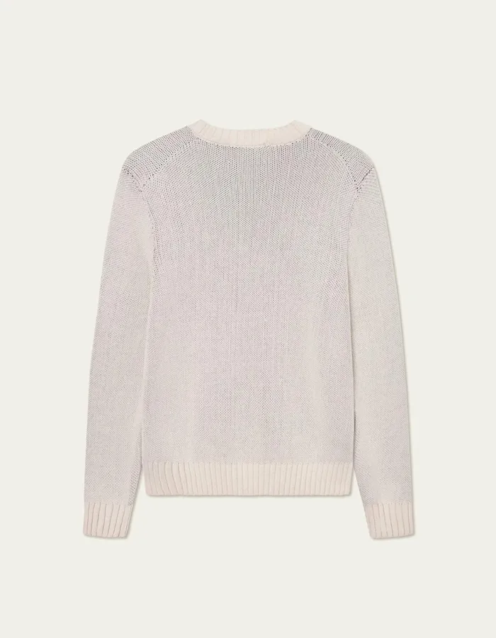 Knitwear Men Les Deux Yale Bulldog Cotton Knit 8211 Ivory
