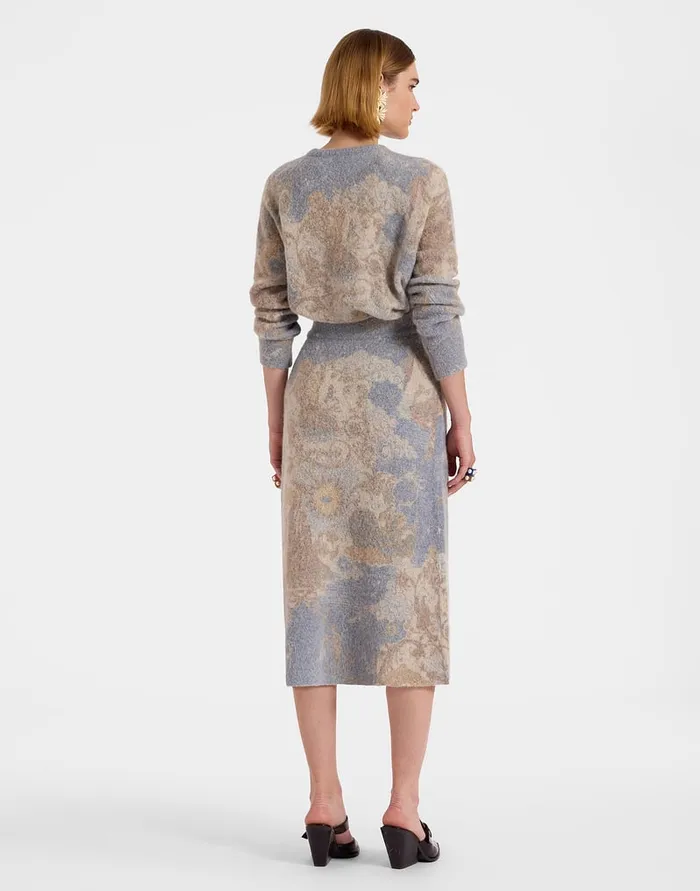 La Doublej AllIn Skirt Light Blue In Woolmix Women Skirts