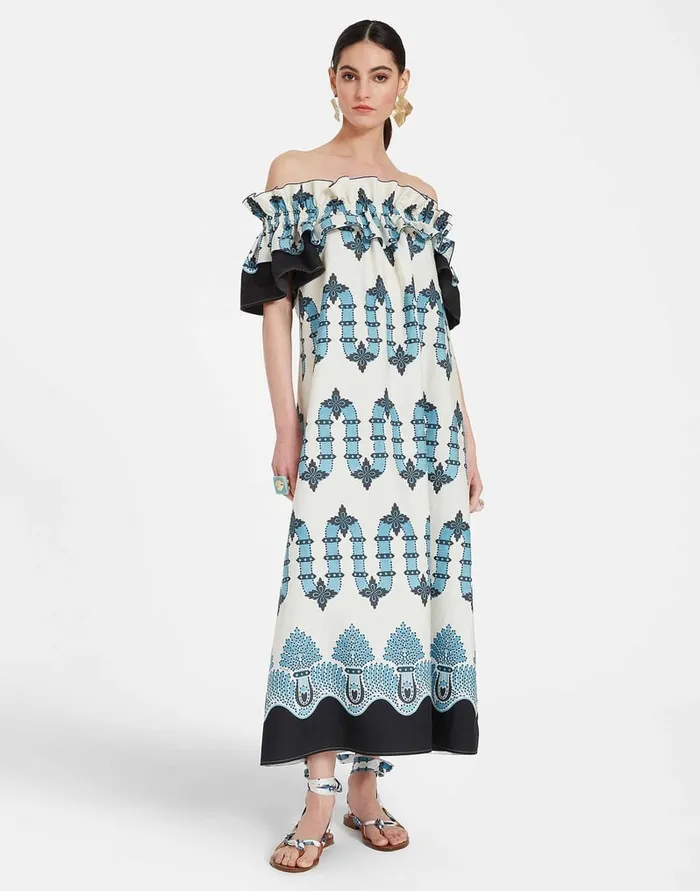 La Doublej Breakfast Dress Scirocco Place Ivory In Summer Poplin Women Dresses La Doublej Breakfast Dress Scirocco Place Ivory In Summer Poplin Women Dresses