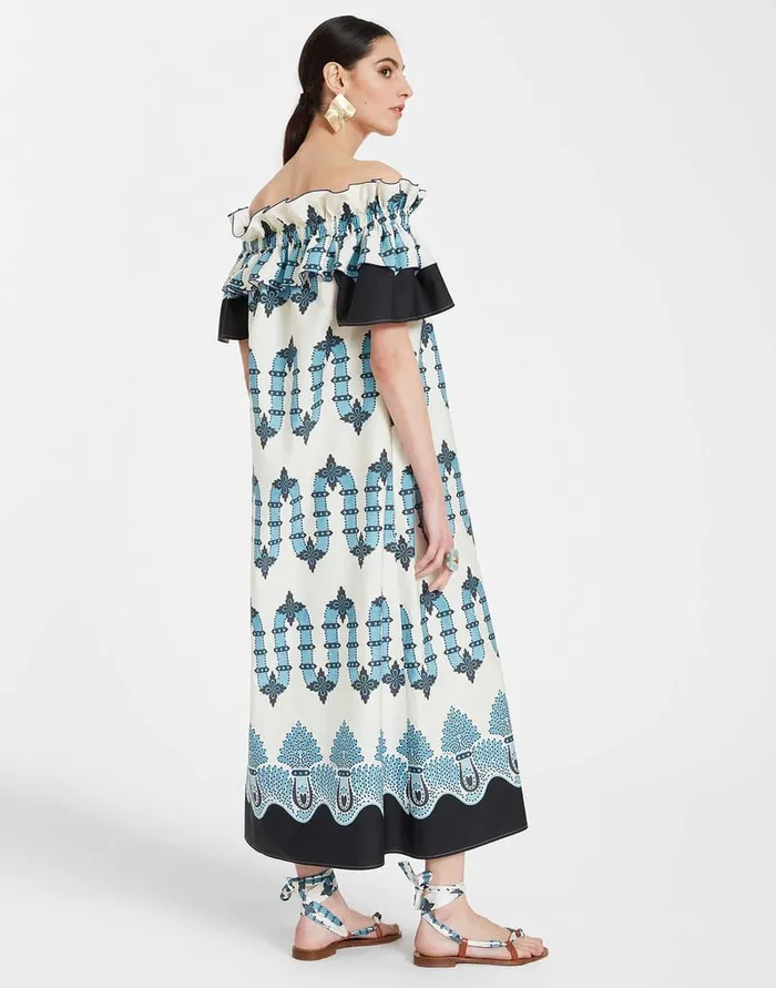La Doublej Breakfast Dress Scirocco Place Ivory In Summer Poplin Women Dresses