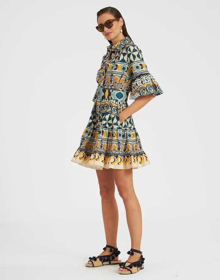 La Doublej Choux Dress Casareale Small Place Cream In Summer Poplin Women Dresses La Doublej Choux Dress Casareale Small Place Cream In Summer Poplin Women Dresses