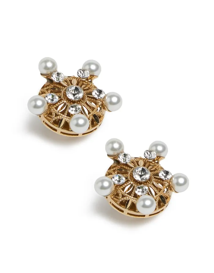La Doublej Corsini Earrings Solid Gold In Brass Women Jewelry