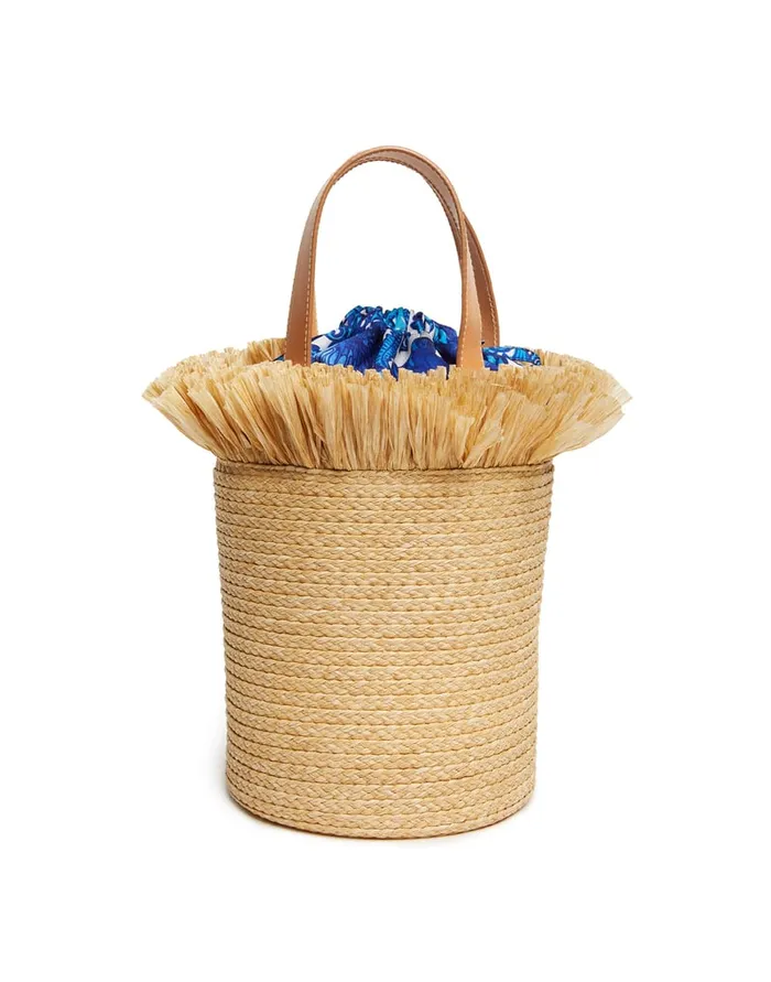 La Doublej Fringe Secchiello Solid Light Beige In Raffia Spagna Women Bags and Pochettes La Doublej Fringe Secchiello Solid Light Beige In Raffia Spagna Women Bags and Pochettes