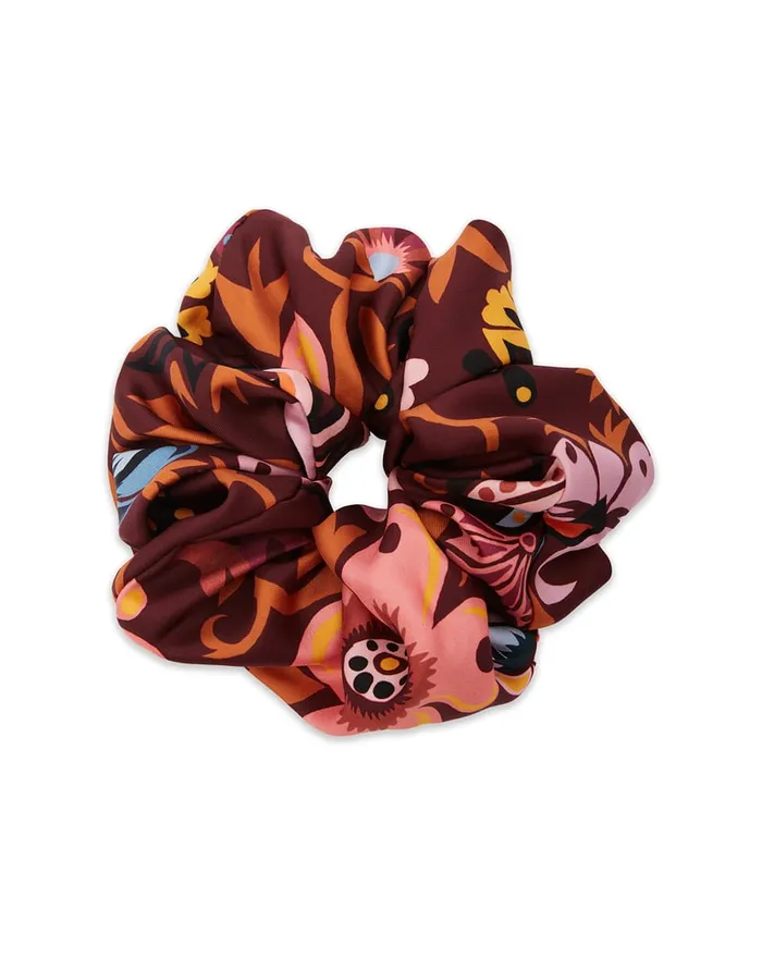La Doublej Giga Scrunchie Selva In Silk Twill Women Hair Accessories