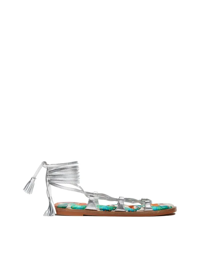 La Doublej Gladiator Sandals Kissers In Twill Women Shoes