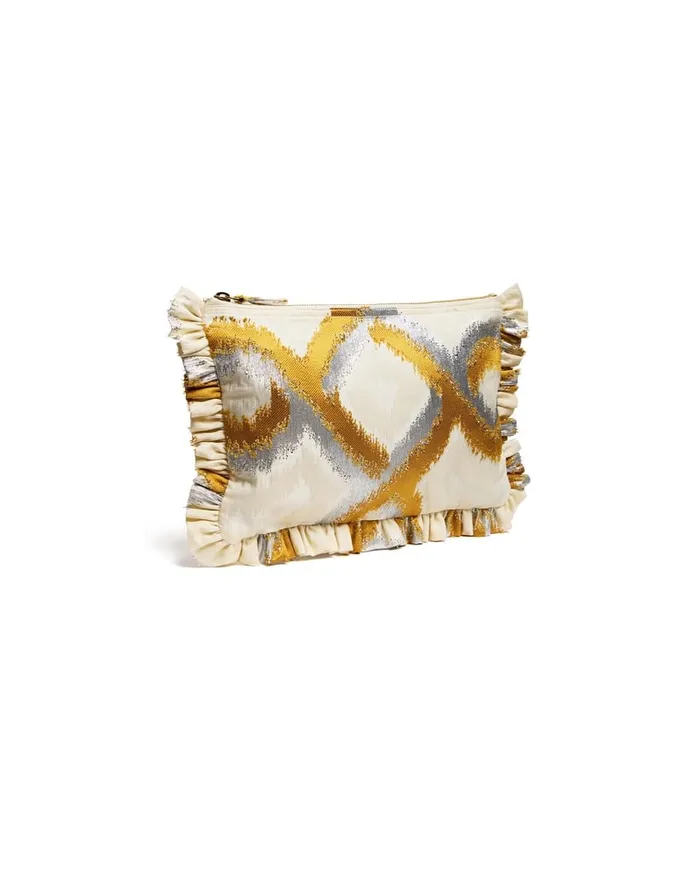 La Doublej Hand Pochette Tackle Gold In Jacquard Women Bags and Pochettes