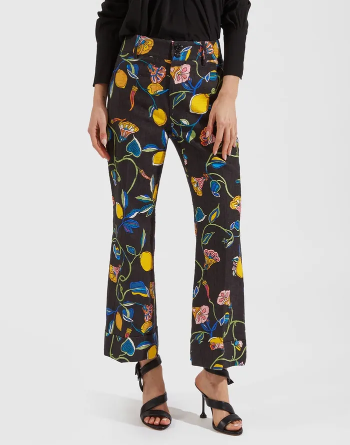 La Doublej Hendrix Pants Borboni In Shot Cotton Women Shorts and Pants