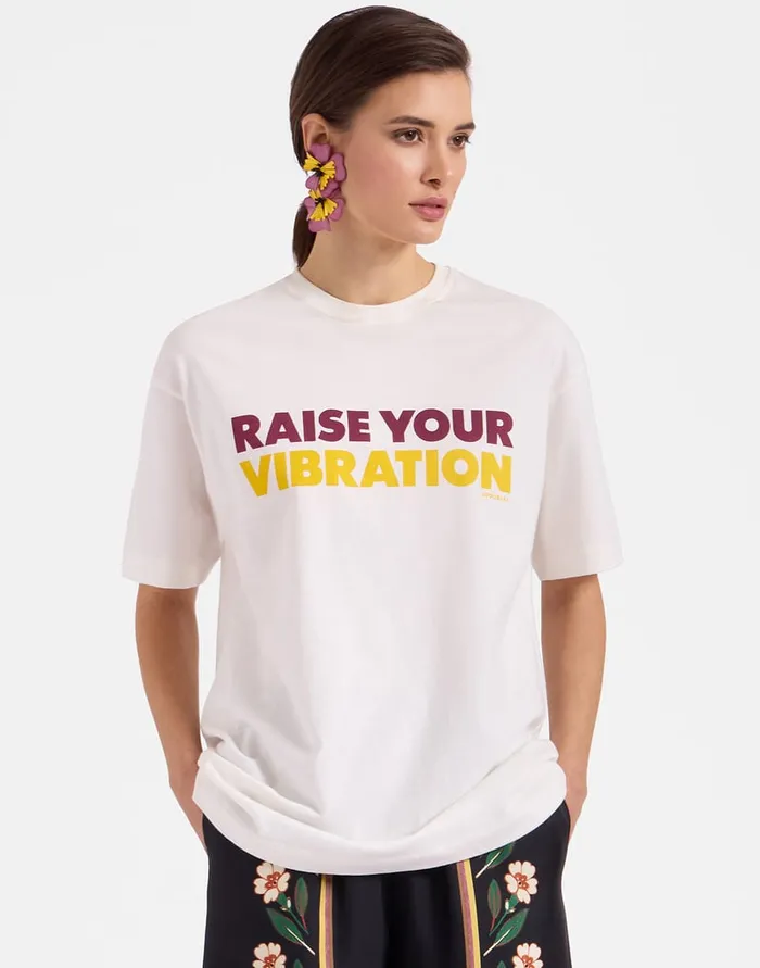 La Doublej House TShirt Off White In Jersey Women TShirts and Sweatshirts
