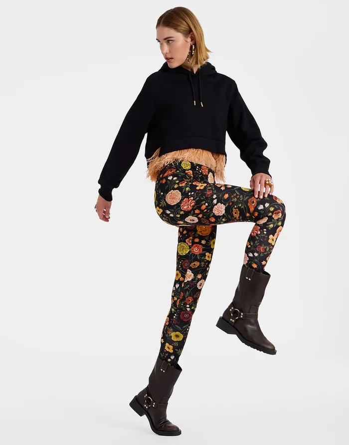 La Doublej Leggings Botticelli Black In Skinny Jersey Women Loungewear