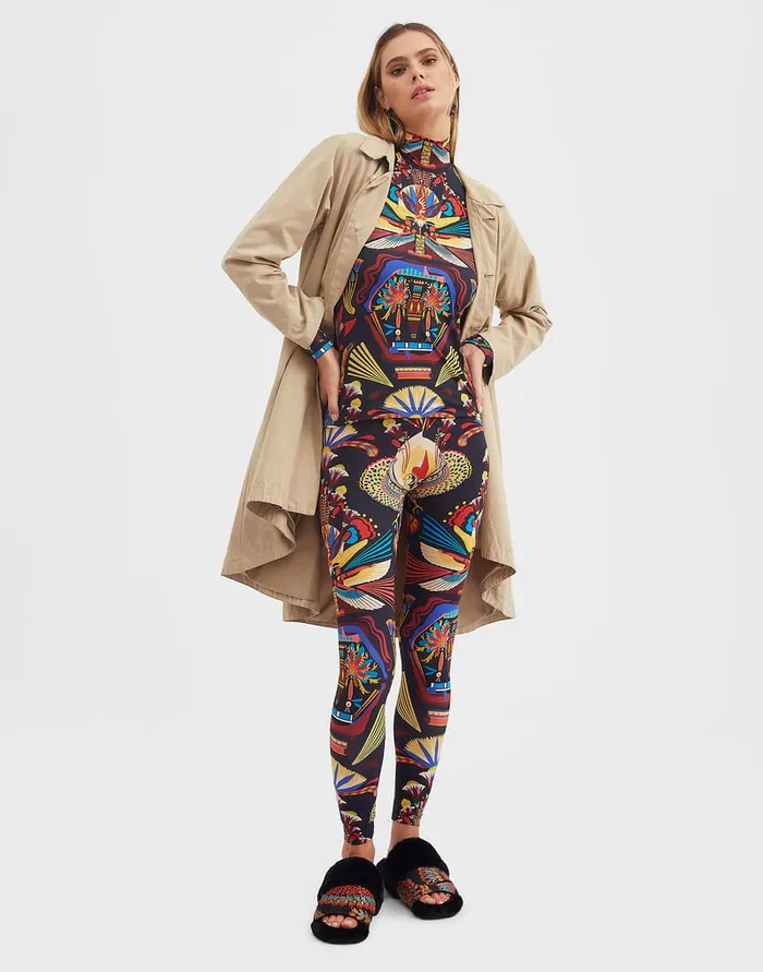 La Doublej Leggings Nephthys Navy In Skinny Jersey Women Shorts and Pants