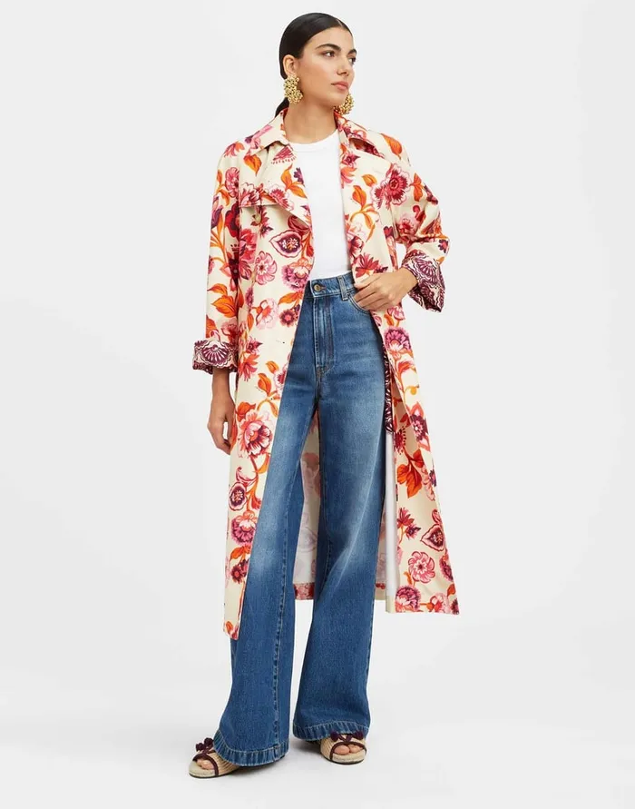 La Doublej Milano Trench Coat Hottie Cream In Cotton Gabardine Women Outerwear La Doublej Milano Trench Coat Hottie Cream In Cotton Gabardine Women Outerwear