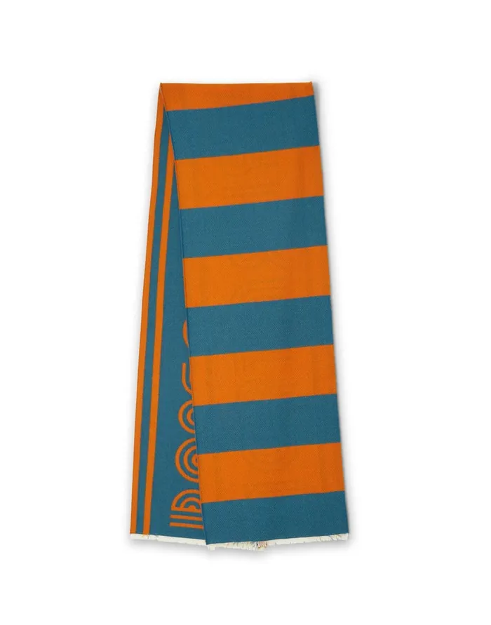 La Doublej Raise Your Vibration Scarf Dark Green In Wool Women Foulards and Scarves La Doublej Raise Your Vibration Scarf Dark Green In Wool Women Foulards and Scarves