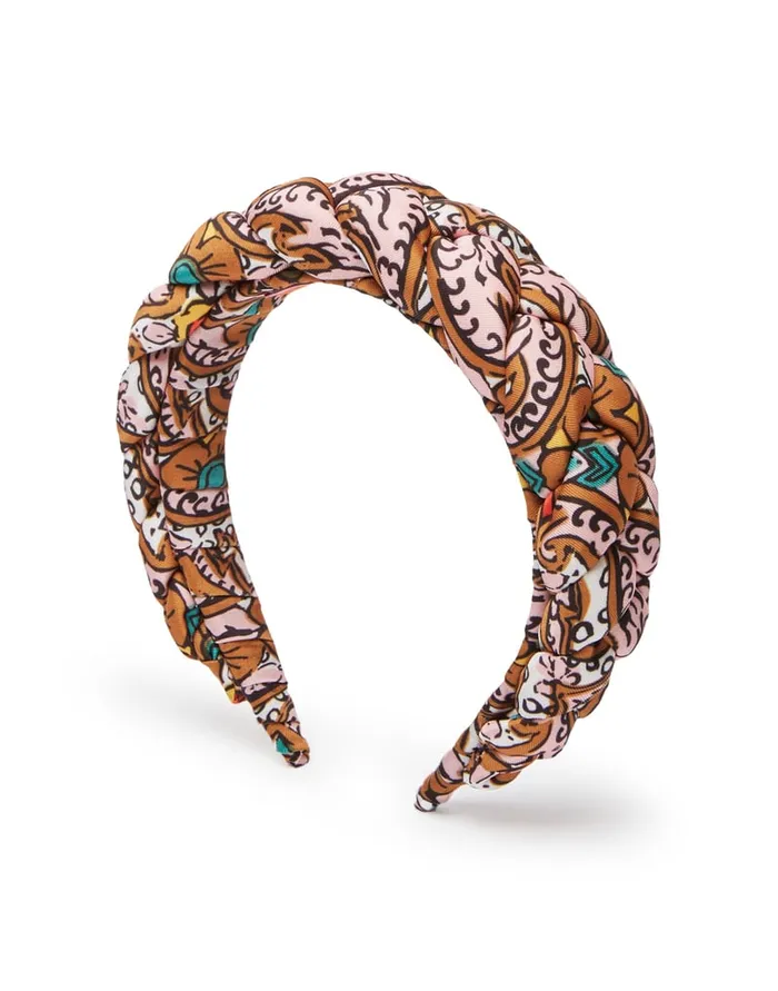 La Doublej Rapunzel Headband Corte White In Twill Women Hair Accessories