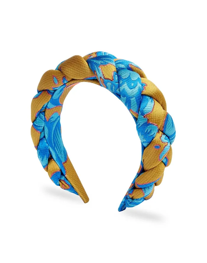 La Doublej Rapunzel Headband Hottie Turquoise In Jacquard Women Hair Accessories La Doublej Rapunzel Headband Hottie Turquoise In Jacquard Women Hair Accessories