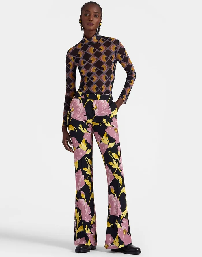 La Doublej Saturday Night Pants Sylph Black In Sable Satin Women Shorts and Pants La Doublej Saturday Night Pants Sylph Black In Sable Satin Women Shorts and Pants