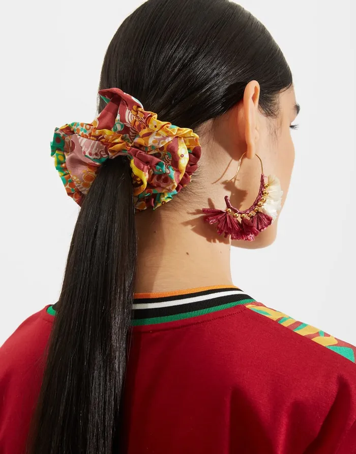 La Doublej Scrunchie Holi In Twill Women Hair Accessories