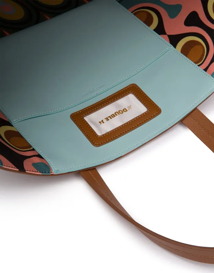 La Doublej Shopper Tote Bag Marrone In Saffiano Leather Women Bags and Pochettes