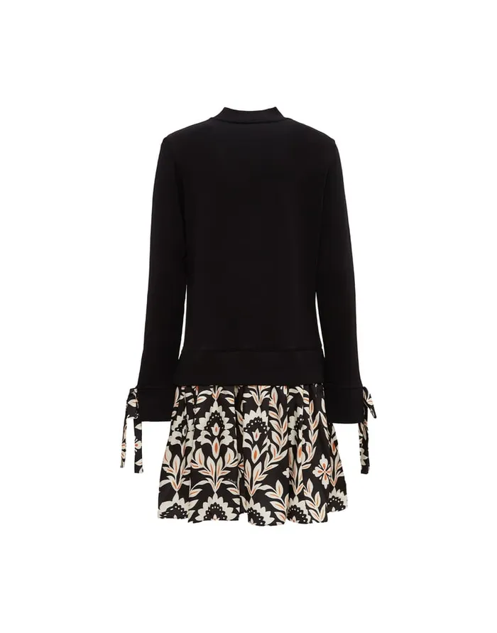 La Doublej Sporty Dress Ghirlanda Black In Twill Women Dresses