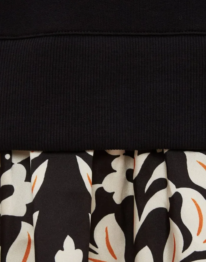 La Doublej Sporty Dress Ghirlanda Black In Twill Women Dresses