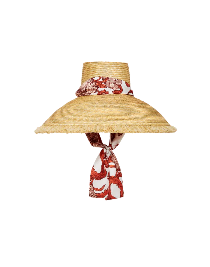 La Doublej The Sun Hat Solid Light Beige In Raffia Women Hats