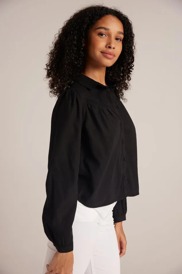 Ladder Trim Long Sleeve Shirt 8211 Black Women Bella Dahl Long Sleeve Ladder Trim Long Sleeve Shirt 8211 Black Women Bella Dahl Long Sleeve