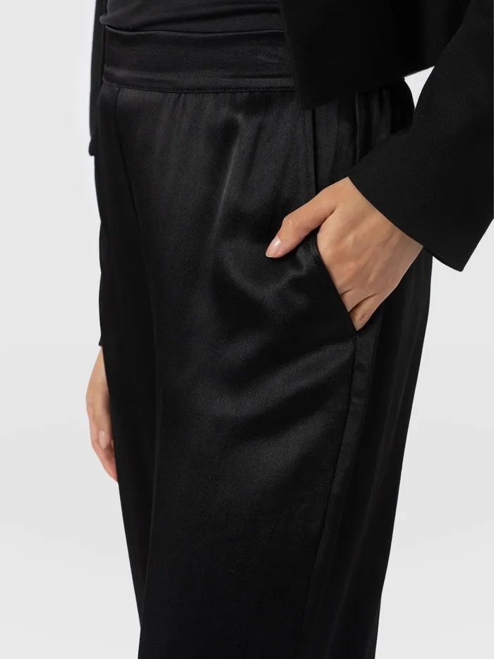 Langley Wide Leg Pant 8211 Black Black Women Saint And Sofia Pants
