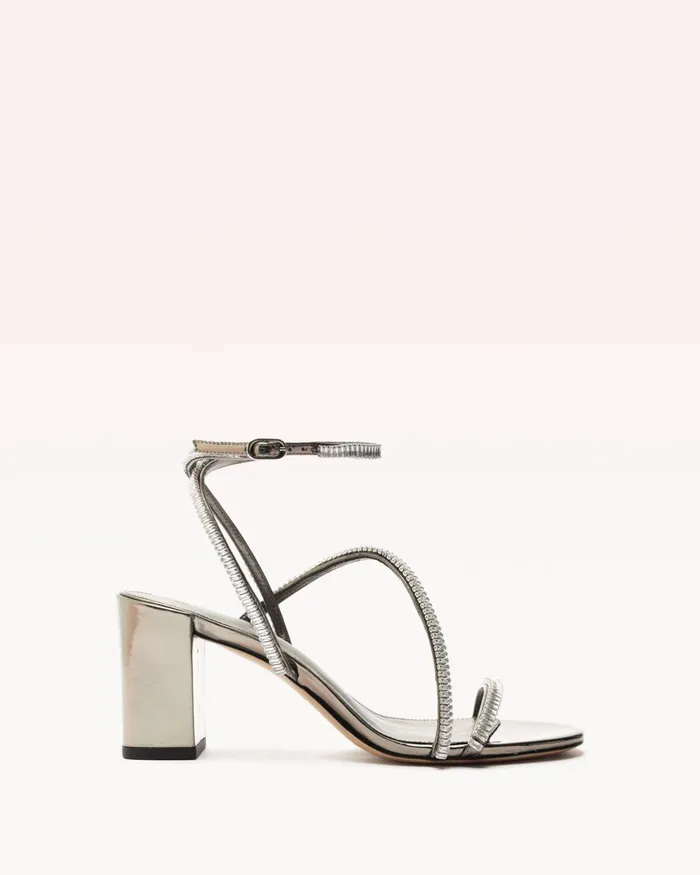 Leah Zircone 70 Pewter Women Alexandre Birman Sandals