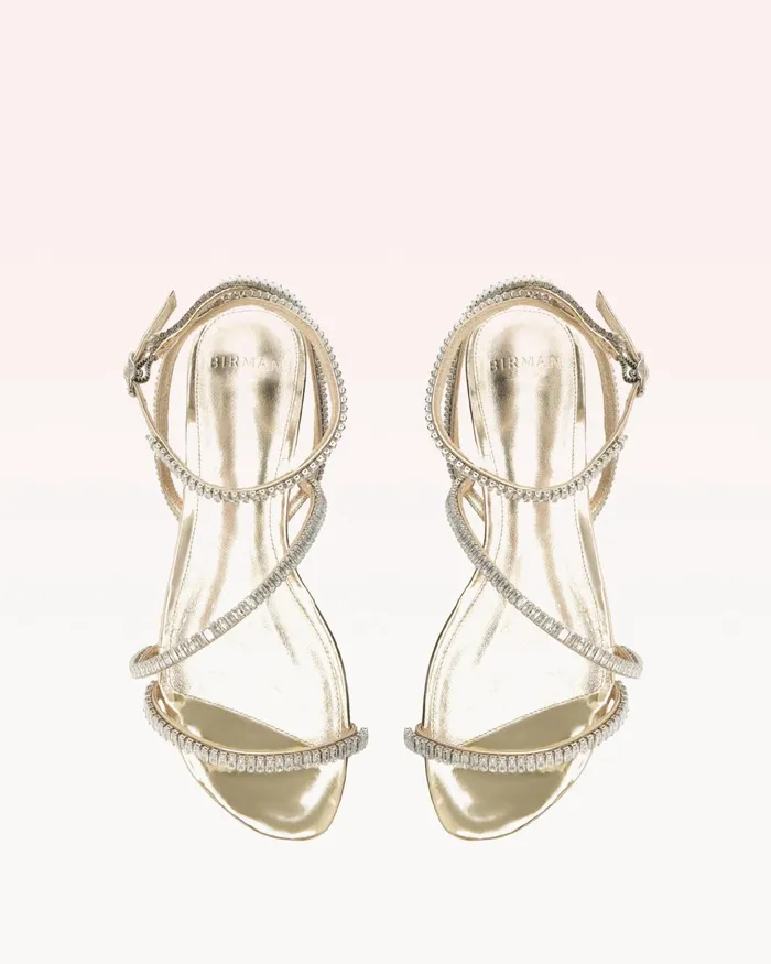 Leah Zircone Gold Women Alexandre Birman Flats