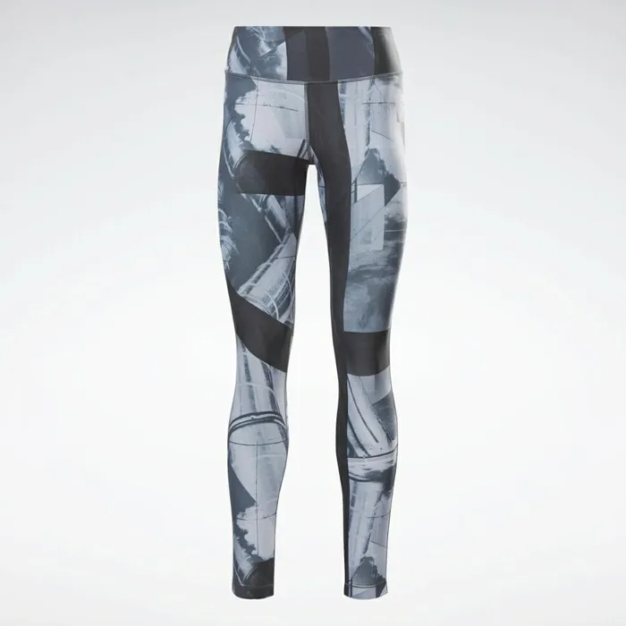 Leggings and Tights Womens Reebok Lux Bold Printed Leggings Black