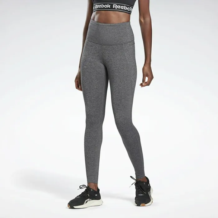 Leggings and Tights Womens Reebok Lux HighRise 2 Leggings Dark Grey Heather
