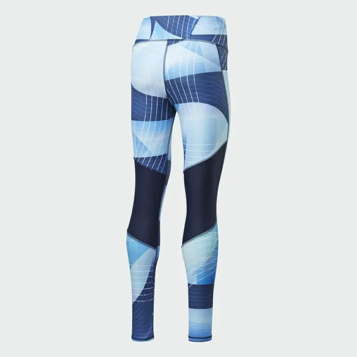 Leggings and Tights Womens Reebok Running Lux Bold Leggings Horizon Blue