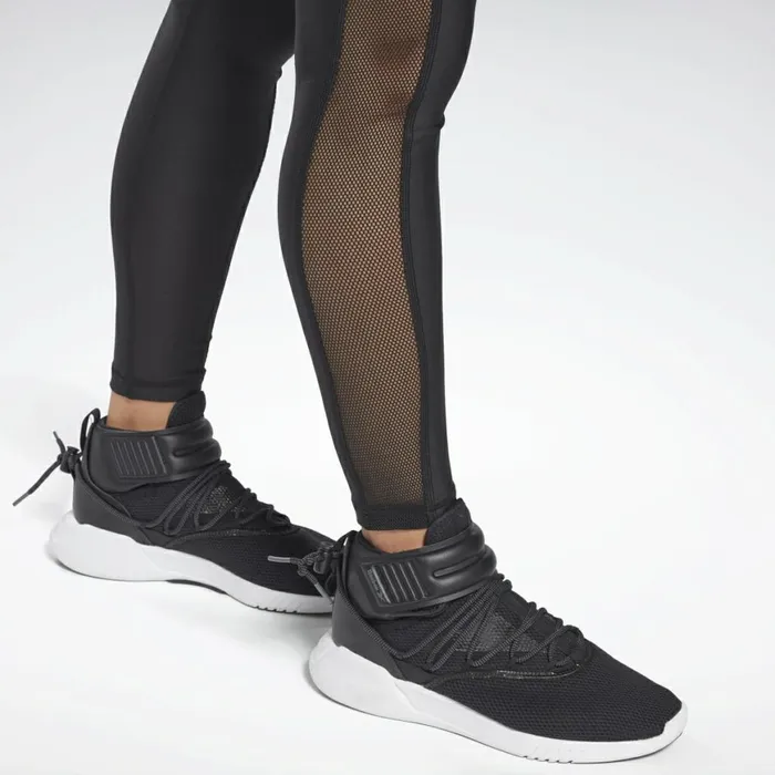 Leggings and Tights Womens Reebok Studio Mesh Leggings Black