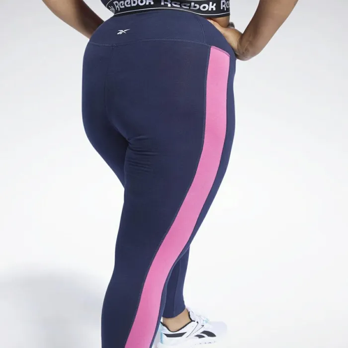 Leggings and Tights Womens Reebok Training Essentials Linear Logo Leggings Vector Navy