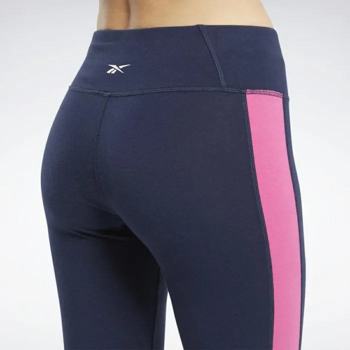 Leggings and Tights Womens Reebok Training Essentials Linear Logo Leggings Vector Navy