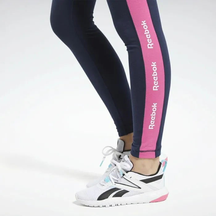 Leggings and Tights Womens Reebok Training Essentials Linear Logo Leggings Vector Navy