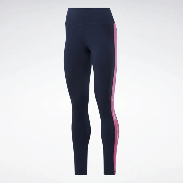 Leggings and Tights Womens Reebok Training Essentials Linear Logo Leggings Vector Navy