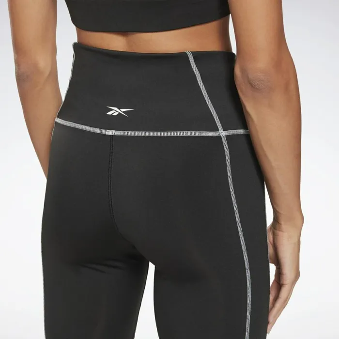 Leggings and Tights Womens Reebok Workout Ready HighRise Detail Leggings Black
