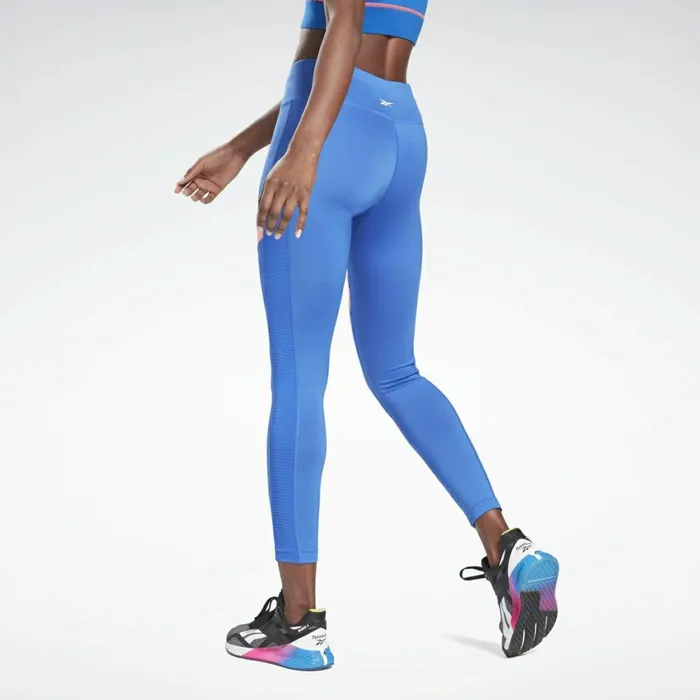 Leggings and Tights Womens Reebok Workout Ready Mesh Leggings Court Blue